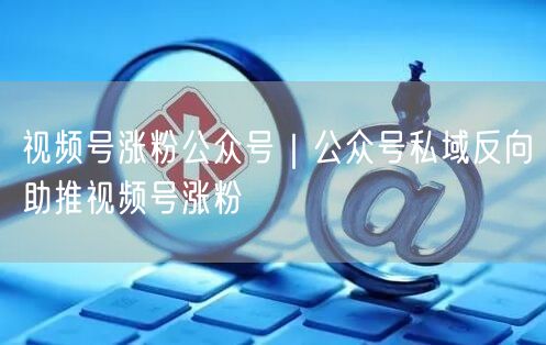 视频号涨粉公众号｜公众号私域反向助推视频号涨粉