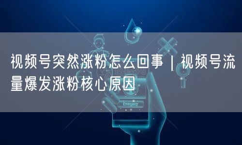 视频号涨粉揭秘：流量爆发，内容垂直+社交裂变+算法