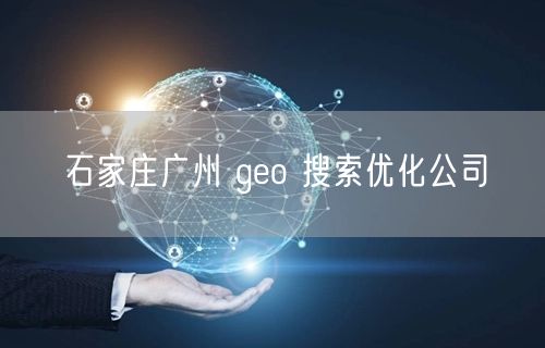 石家庄广州企业geo搜索优化策略与案例解析
