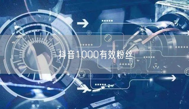 抖音1000有效粉丝