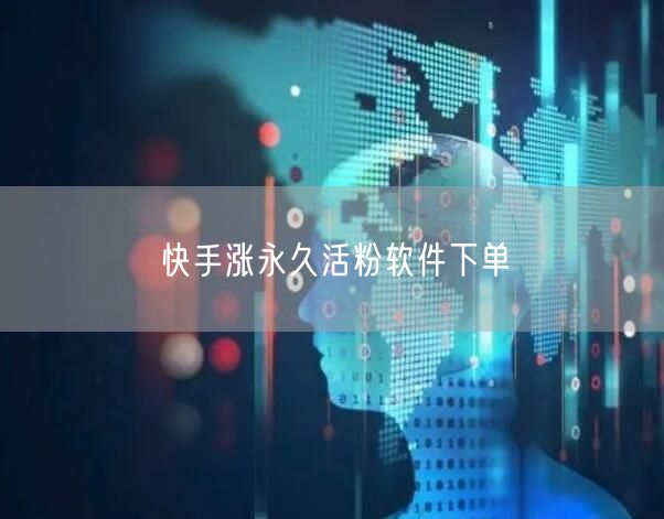 快手涨永久活粉软件下单