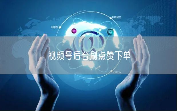 视频号后台刷点赞下单