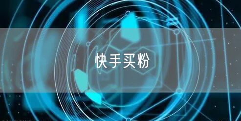 快手买粉