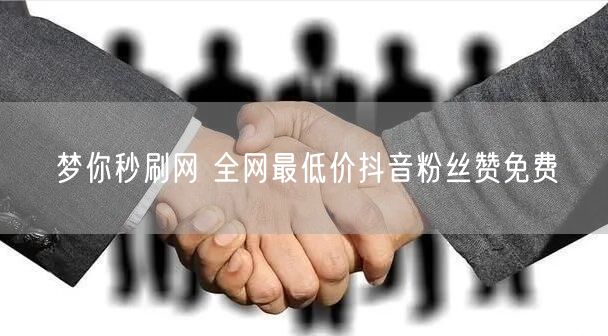 梦你秒刷网 全网最低价抖音粉丝赞免费